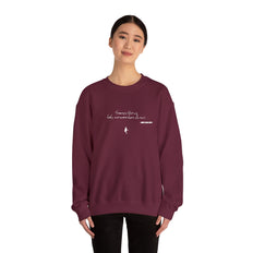 Tramps like us, baby, we were born to run - Embroided crewneck sweatshirt – Springsteen-inspired Holiday apparel