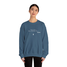Tramps like us, baby, we were born to run - Embroided crewneck sweatshirt – Springsteen-inspired Holiday apparel