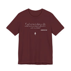 I got one hand steady on the wheel and one hand's tremblin' over my heart - Valentine's Day