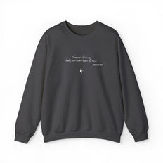 Tramps like us, baby, we were born to run - Embroided crewneck sweatshirt – Springsteen-inspired Holiday apparel
