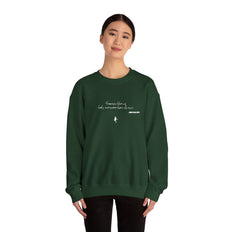 Tramps like us, baby, we were born to run - Embroided crewneck sweatshirt – Springsteen-inspired Holiday apparel