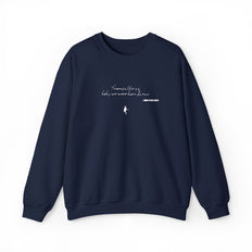 Tramps like us, baby, we were born to run - Embroided crewneck sweatshirt – Springsteen-inspired Holiday apparel