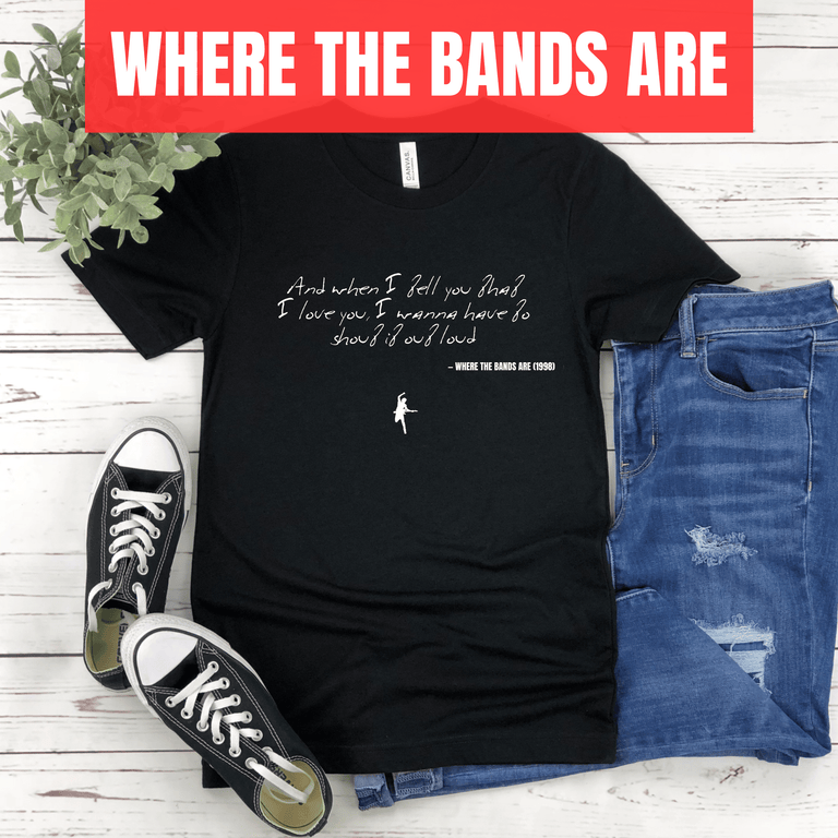 And when I tell you that I love you, I wanna have to shout it out loud - Where the Bands Are
