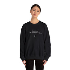 Tramps like us, baby, we were born to run - Embroided crewneck sweatshirt – Springsteen-inspired Holiday apparel