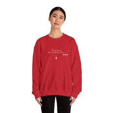 Tramps like us, baby, we were born to run - Embroided crewneck sweatshirt – Springsteen-inspired Holiday apparel
